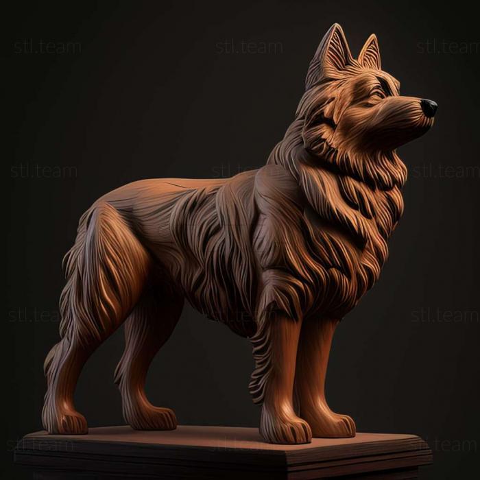 3D model The Bergamian Shepherd dog (STL)
